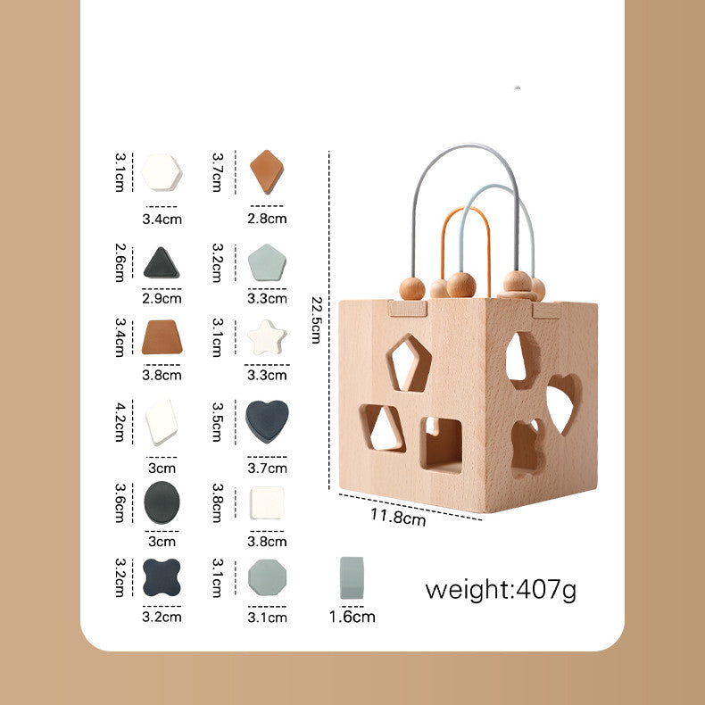 Wooden Building Blocks Set for Kids - Educational Toys