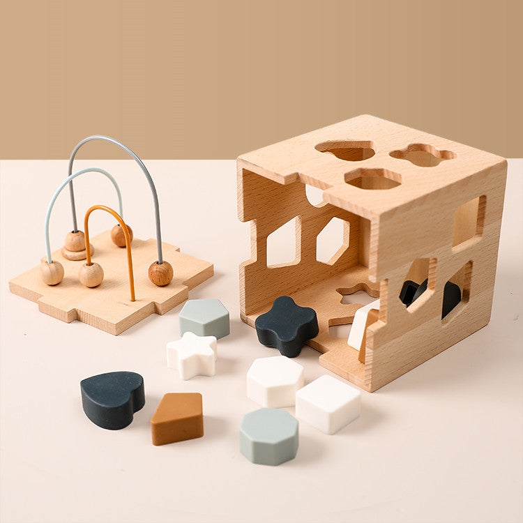 Wooden Building Blocks Set for Kids - Educational Toys